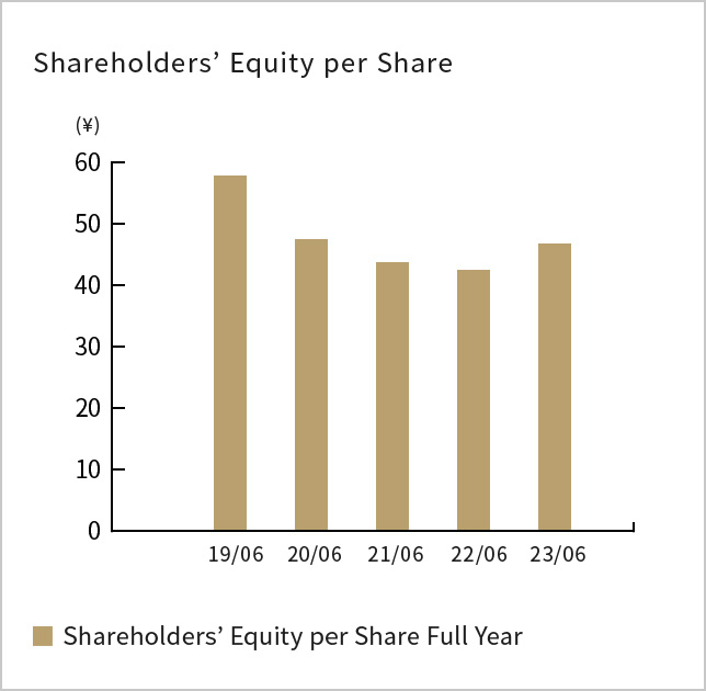 Shareholders'Equity per Share